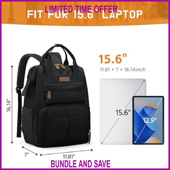 Waterproof Laptop Backpack 15.6-17.3 Inch Anti-Theft Travel Business Bag main image 6